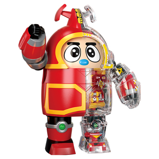 TOPTOY铁甲小宝卡布达半机械积木蟑螂恶霸鲨鱼辣椒拼装新年礼物