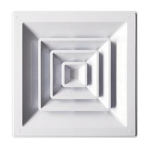 铝扣板 矿棉板风口集成吊顶塑胶ABS方形散流器方接圆口空调出风口