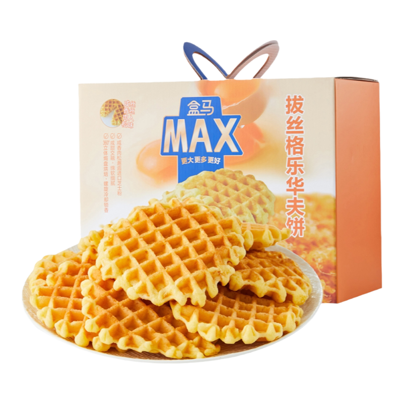 盒马 拔丝格乐华夫饼 1.12kg