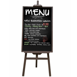 正品木制彩色手写小黑板广告牌支架店铺宣传海报展示牌黑板支架式