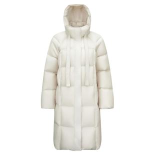 商场同款|轻松森马羽绒服女冬长款90绒子宽松防泼水2025新款外套