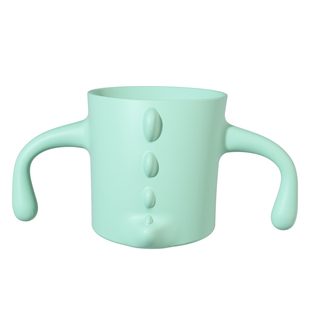 宝宝学饮杯儿童家用水杯夏季1岁婴儿喝水直饮杯子敞口撮嘬斜口杯