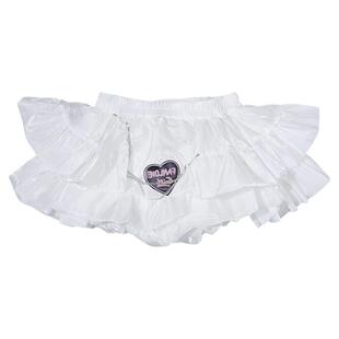 饭粒家 原创设计白色法式蕾丝半身裙绝美蛋糕裙显瘦闪闪发光短裙