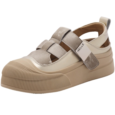 百丽女鞋镂空罗马凉鞋女