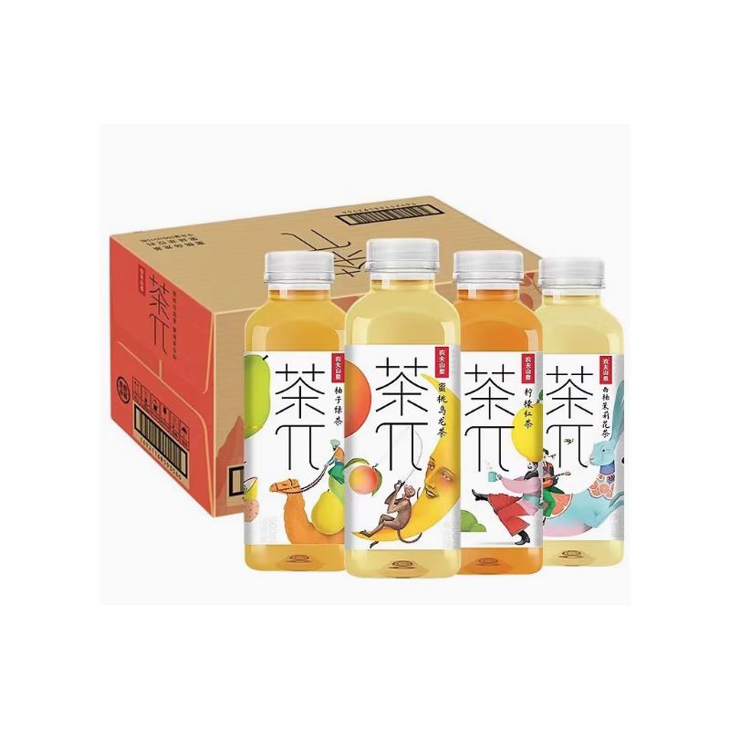 农夫山泉茶派π茶饮料500ml*15瓶整箱批特发西柚茉莉花果味茶饮料