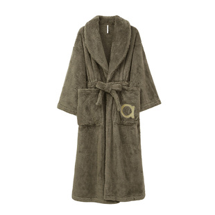 【k姐推荐】安之伴情侣睡袍冬季珊瑚绒女款男浴袍睡衣