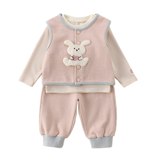 2026新款春季男女宝宝分体套装儿童洋气套装兄妹装婴儿龙凤胎衣服