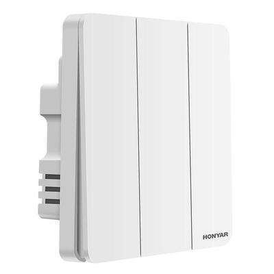 鸿雁面板免布线电灯家用遥控开关