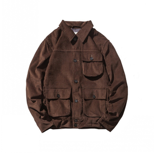 ACE浮生出品1970年代美式复古质感灯芯绒猎装70S春秋夹克休闲外套
