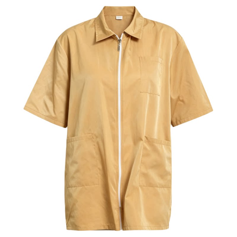 理发师专用工作服年轻款不沾头发