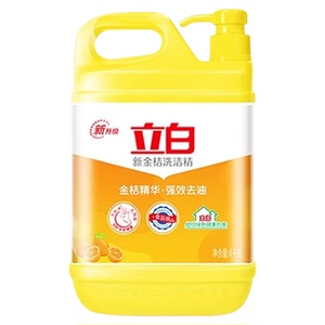 立白洗洁精大桶按压瓶家庭实惠装家用去油灵食品用餐饮厨房洗碗液