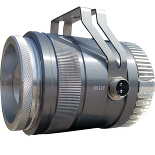 激光炮夜钓灯12V蓝光钓鱼灯大功率暖黄诱鱼黑坑超亮氙气LED电瓶灯