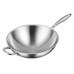 瑞安五星传家锅加厚304不锈钢锅无涂层食品级不粘锅平底锅传家锅