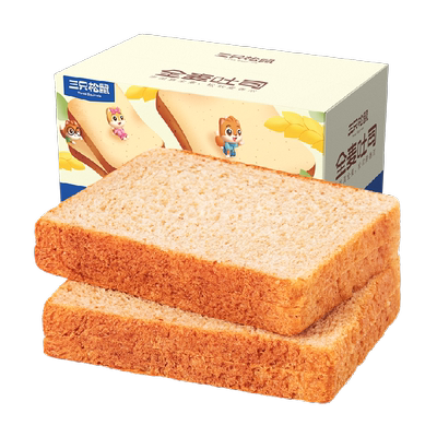 三只松鼠全麦面包开袋即食