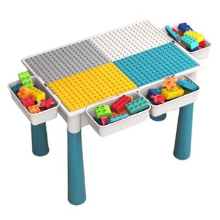 多功能积木桌大颗粒积木儿童玩具益智拼装玩具男女孩开发智力礼物