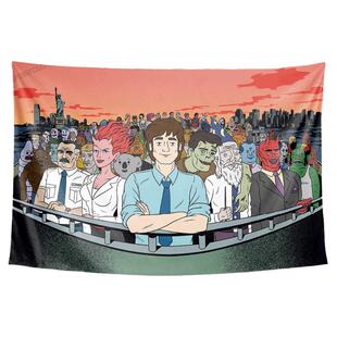 丑陋的美国人动漫定制周边个性宿舍卧室装饰背景墙布海报挂布挂毯