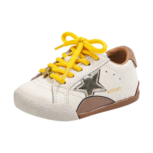 百搭不挑衣~儿童板鞋防滑2026春季新款女童小白鞋男童脏脏阿甘鞋