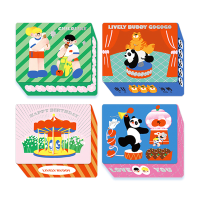 两脚怪祝福贺卡生日SurpriseBox