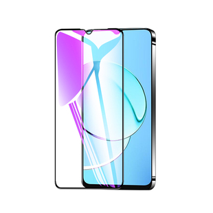 适用真我10钢化膜5G防指纹无白边realme10pro手机贴膜全屏全覆盖玻璃10s高清抗蓝光护眼屏保oppo防摔防爆保护