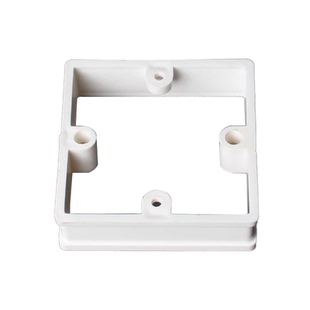 PVC无底盒转换框白盖板加高加深底盒修复器开关插座86型暗转明装