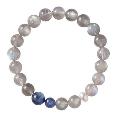 shannai原创天然灰月光手串手链