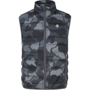 【折扣】Billionaire Boys Club 男贴花迷彩马甲外套