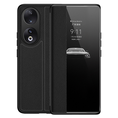 荣耀100/90/80/70真皮翻盖手机壳