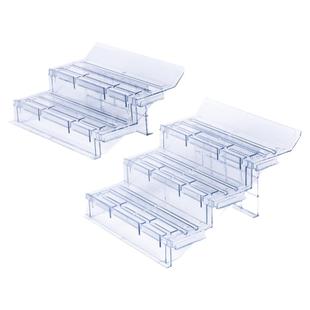风幕柜水果陈列道具超市生鲜托盘假底冷柜垫板水果透明阶梯展示台