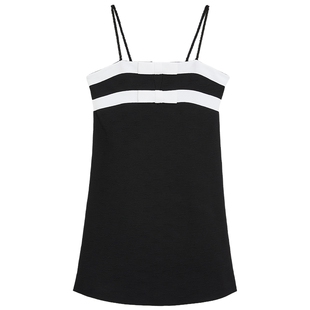 bebe春秋系列女士气质蝴蝶结饰迷你针织连衣裙330903