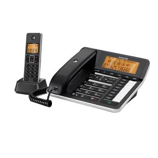 摩托罗拉C7501RC数字无绳自动录音子母机 办公家用远距离无线座机大屏幕中文电话机