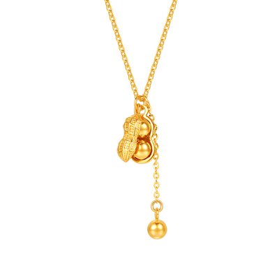 明牌珠宝5G黄金好事发生项链