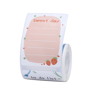 精臣B1/B21/B21Pro/B21/B2Pro/B3S便利贴手账标签打印纸不干胶创意可爱少女卡通备忘录记事留言索引贴标签纸