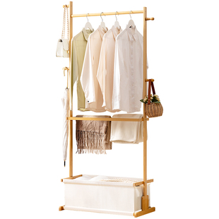 晾衣架落地阳台家用室内挂衣帽架子卧室床边晚上放脱下的衣服神器