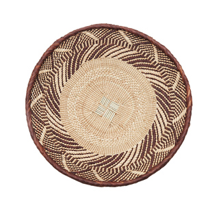 Roomology津巴布韦进口手工草编盘墙面装饰挂盘