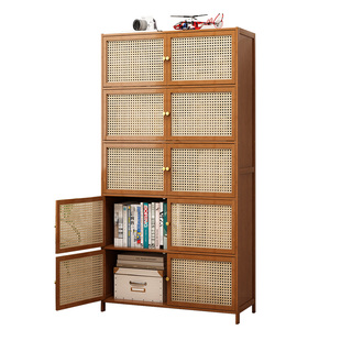 新款家用书柜带柜门储物柜学生儿童置物架子落地靠墙客厅展示柜子