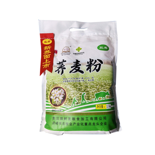 内蒙敖汉双井荞麦粉5斤赤峰荞面粉新粮粗粮杂粮面粉去壳荞面家用