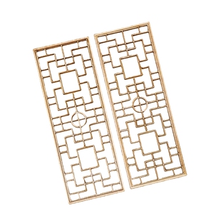 新中式古风扇子折扇木质屏风插件网红烘焙蛋糕装饰国潮风生日摆件