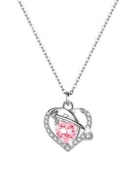 CCO爱心项链吊坠s925银颈链女ins浪漫在逃公主锁骨链银饰送女友