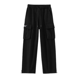 VWL春季工装卫裤男女款宽松垂感运动口袋裤滑板裤