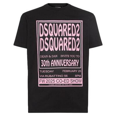 DSQUARED2/D2次方 男士时尚圆领T恤短袖上衣