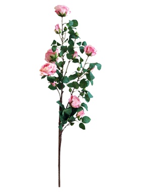 芙菡A级特大号牡丹花仿真月季花假花绢花客厅装饰插花高档塑料花