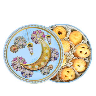 马来西亚进口GPR多口味曲奇饼干铁罐礼盒340g圣诞新年送礼零食品