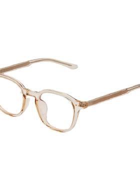 韩国BLUE ELEPNT NCT李楷灿同款透明镜框鹅黄色眼镜素颜必选