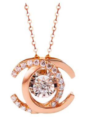 莫桑石双C灵动锁骨链轻奢