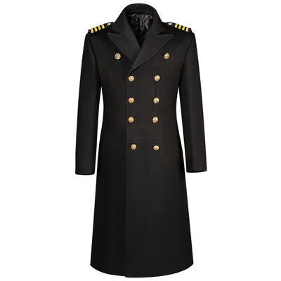 飞行员物业保安毛呢大衣春晚同款