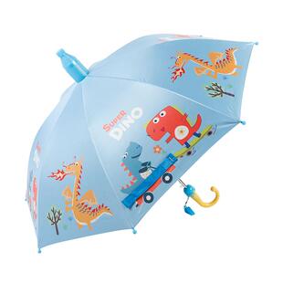 卡通恐龙儿童雨伞小学生幼儿园宝宝可爱男女孩儿童半自动公主遮阳