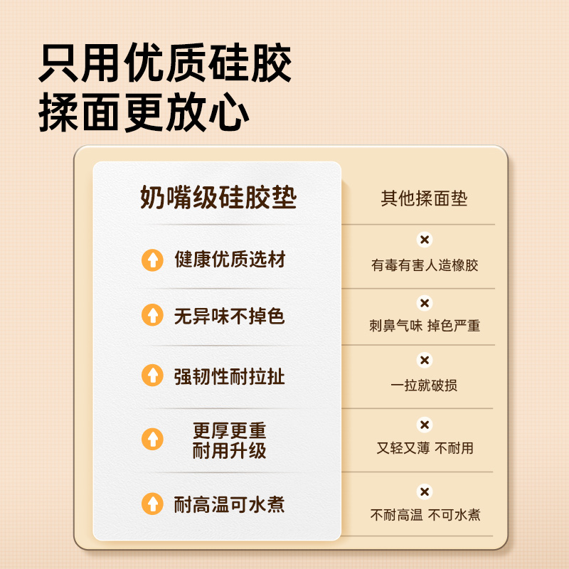 炊大皇揉面垫食品级加厚防滑耐高温不粘特厚烘焙硅胶垫子厨房案板