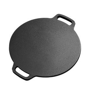 日本EGK加厚铸铁煎饼锅平底烙饼锅铁板鏊子家用摊煎饼果子手抓饼