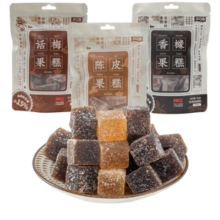 多巧香陈皮梅软糖夹心话梅果糕软糖老香橼果糕正品爆浆陈皮糖零食