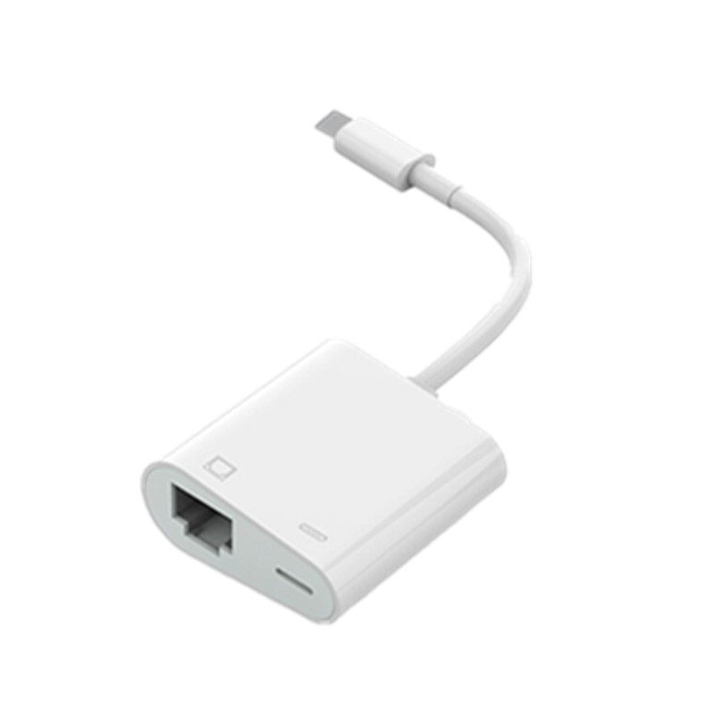 宽带网络口以太网苹果网线转接器iphone手机转换器安卓TPYE-C有线
